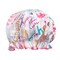 Wrapables Reusable Women's Waterproof Shower Caps for Long Hair